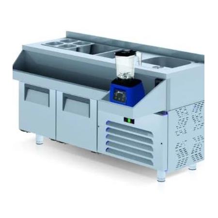 Iceinox Kokteyl Hazırlık Buzdolabı 2 Kapılı 120x60x85 cm CCY 140 CR